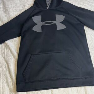 Under Armour Charcoal and Black Pullover Hoodie